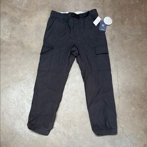 Gap Kids hybrid cargo pants cozy lined black size- L 10 NWT